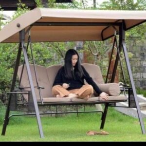 Outdoor three seater swing