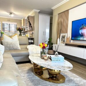 Lucy marble top coffee table